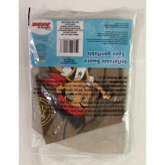 New Disney Jake and The Neverland Pirates Inflatable Sword 23.6 in inflated - Picture 3 of 3